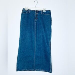 Vintage Squeeze Women's Denim Maxi Skirt